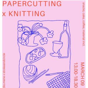 papercutting and knitting workshop