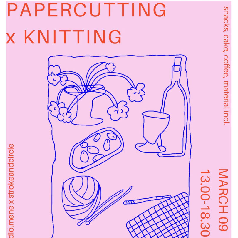 papercutting and knitting workshop