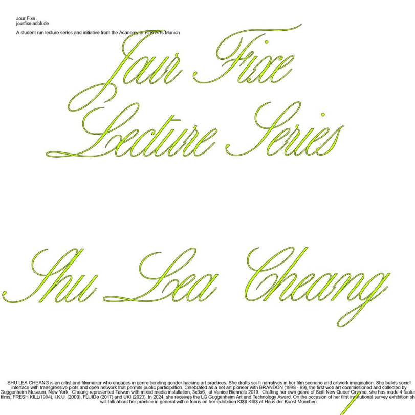 jou fixe lecture with shu lea cheang