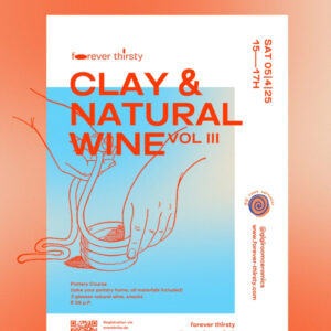 clay workshop and natural wine tasting