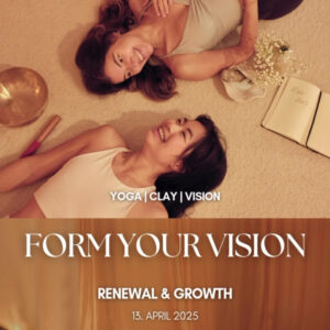 yoga clays form your vision workshop at metta studio