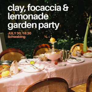 clay workshop with focaccia and lemonade